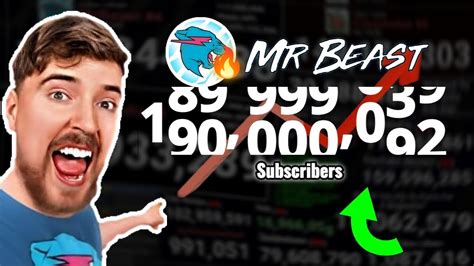 The Exact Moment Mrbeast Hitting Million Subscribers Youtube