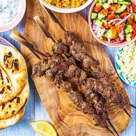 Greek Lamb Souvlaki Hungry Healthy Happy