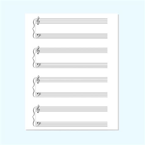 Printable Manuscript Music Paper Isseyu