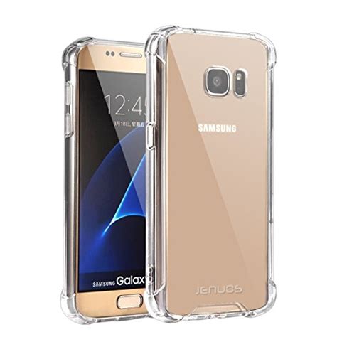 Galaxy S7 Hülle, Jenuos Crystal Clear Stoßfeste Kratzfest Transparente ...
