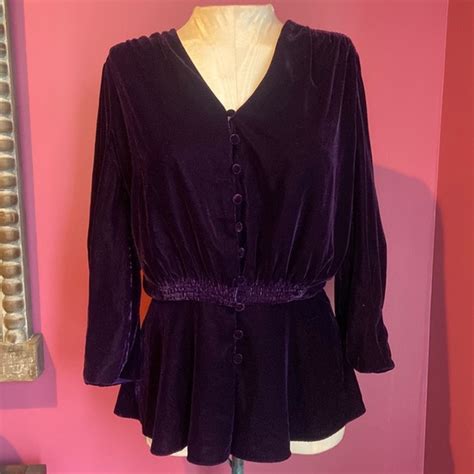 Lauren Ralph Lauren Tops Lauren Ralph Lauren Deep Purple Velvet