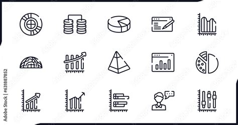 Vetor De Set Of User Interface Outline Icons Thin Line Icons Such As