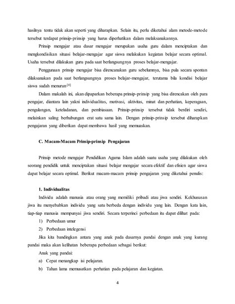 Prinsip Metodologi Pai Pdf