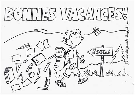 Unique Coloriage Bonnes Vacances Maternelle Des Milliers De Coloriage