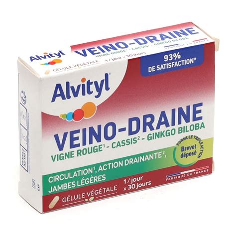 Veino Draine gélules Jambes lourdes Circulation phytothérapie