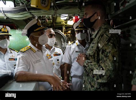 Santa Rita Guam August 23 2021 Indian Navy Vice Adm Ajendra Singh