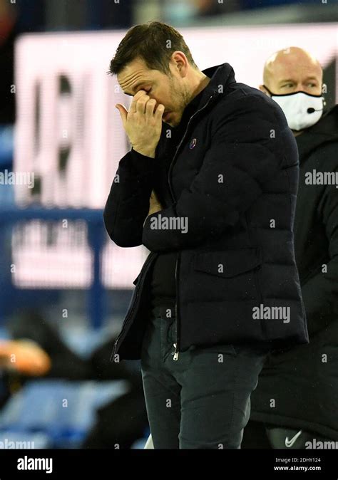 Chelsea Manager Frank Lampard Dejected On The Touchline During The