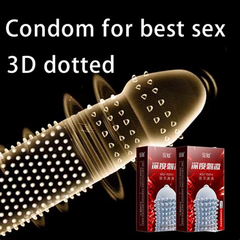 10pcs 1box Ultra Thin Condoms With Spikes Silicon Men For Sex Extension