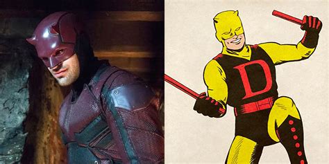 Daredevil: Born Again Fan Art Gives Charlie Cox Red And Yellow Costume