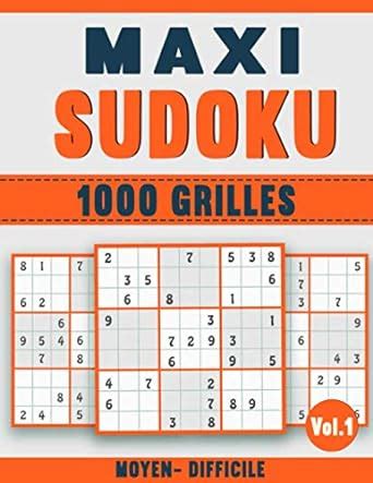 Amazon In Buy Maxi Sudoku Grilles Moyen Et Difficile