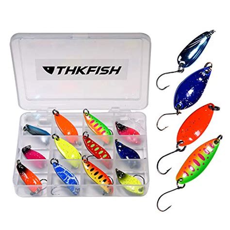 Thkfish Lot De Leurres De P Che En M Tal Pour Truite Circulaire En