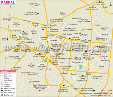 Karnal City Map