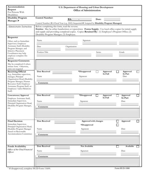 Form Hud 1000 Fill Out Sign Online And Download Fillable Pdf Templateroller