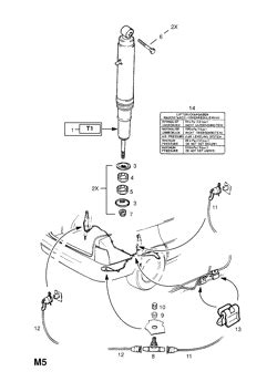 Vauxhall Astra F Rear Axle And Suspension Opel Epc Online