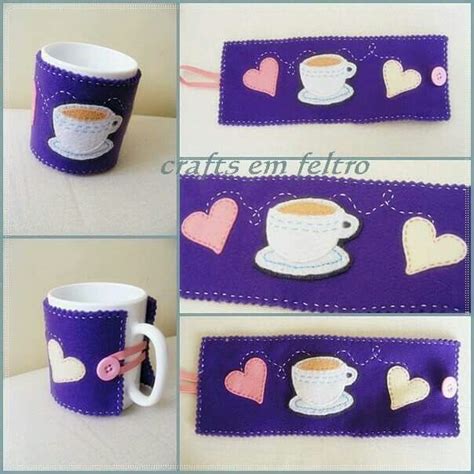 Pin by Ksuf Rud on Fieltro Tela y Listón Felt crafts Mug cozy Felt toys