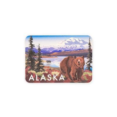 Tongass Trading Company Alaska Souvenirs Magnet Ceramic Poster Art