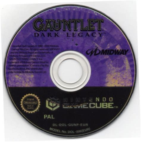 Gauntlet Dark Legacy Cover Or Packaging Material Mobygames