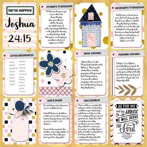 House Bible Journal Kit Both Printable And Digital Navy And Pink With