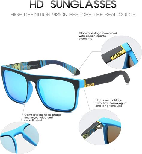 Amazon DUBERY Classic Polarized Sunglasses For Men Women Retro 100