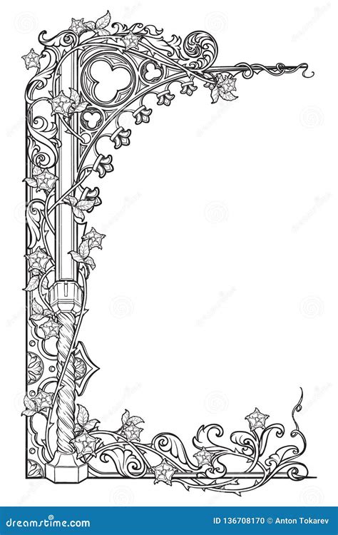 Gothic Border Stock Illustrations – 11,834 Gothic Border Stock ...