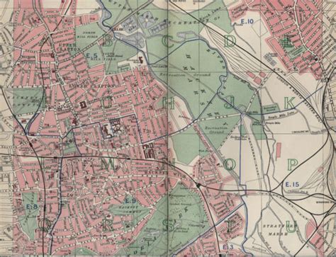 Map of Hackney, London