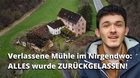 VERLASSENE alte MÜHLE im NIRGENDWO ALLES Persönliche NOCH DA Was