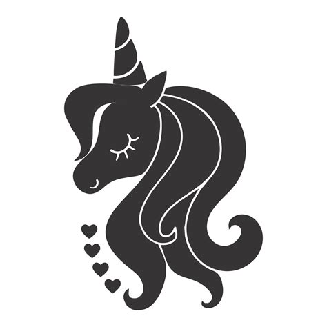 Licorne Svg Corne De Licorne Visage De Licorne Svg Dessin Etsy France