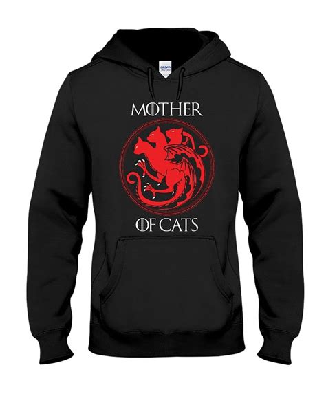 Mother Of Cats Hoodie Tee Shirt Crew Neck Sweatshirt Tote Bag And