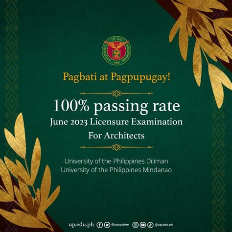 Congratulations To UP Diliman And UP Mindanao For Registering A 100