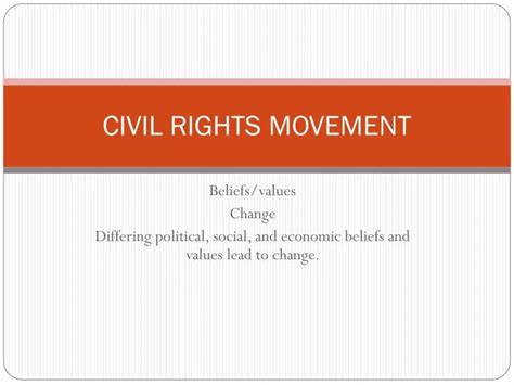 Ppt Civil Rights Movement Powerpoint Presentation Free Download Id