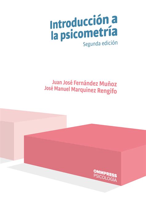 Introducción a la psicometría Segunda edición 2019 OMMPRESS