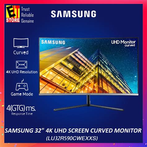 Samsung 32 Uhd 4k 1500r Curved Monitor Bezeless Design Pbp Feature Pcture By Picture With 1