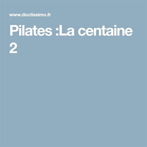 Pilates Postures De Base Yoga Facile Pilate Exercices Pilates