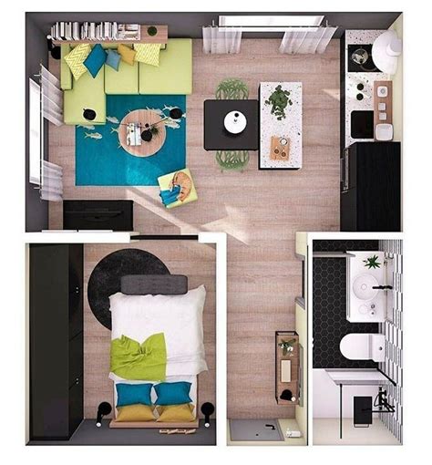 Small Apartment Plans Small Apartment Bedrooms Small Apartment Design