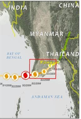 Map of cyclone Nargis. | The New Humanitarian