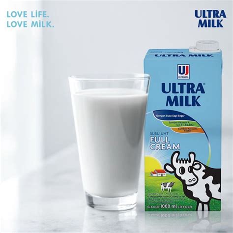 Jual ULTRA MILK FULL CREAM 1 LITER SUSU UHT CAIR ULTRAMILK Shopee