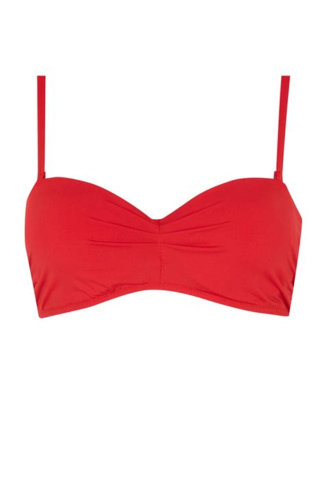 Kırmızı Kadın Fall in Love Regular Fit Bikini Üstü DeFacto