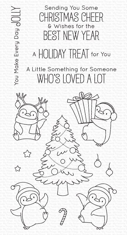 My Favorite Things Clear Stamp Bb Holiday Penguins