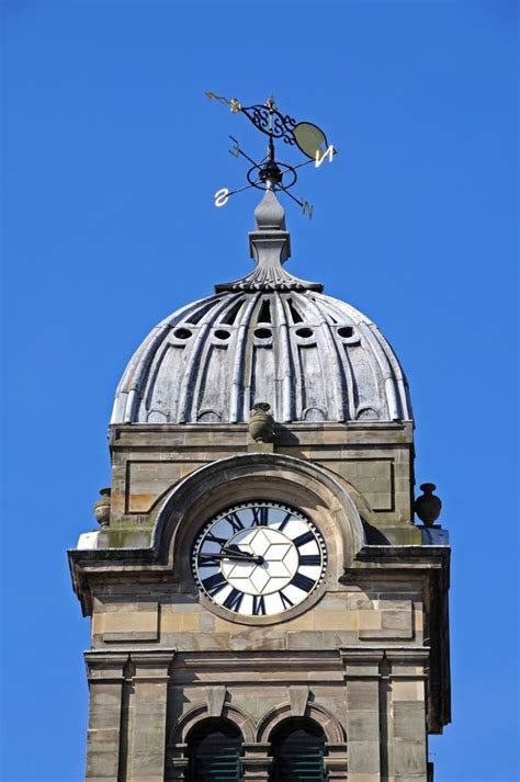 Guild Hall Clock Tower Derby Stock Image Image Of Europe