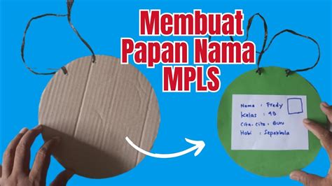 Cara Membuat Name Tag Dari Kertas Karton Dan Kardus Papan Nama Mpls