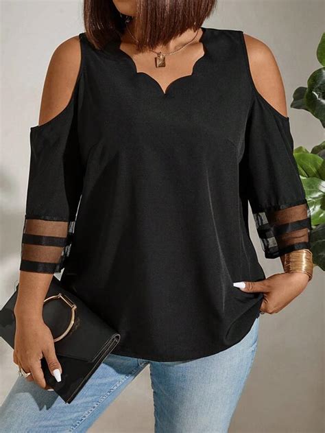 Plus Size Blouses Fashion Plus Size Blouses Shein Usa