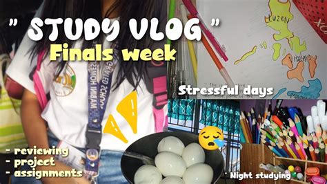 Study Vlog📚finals Week Productive Days In My Life Assignmentsproject