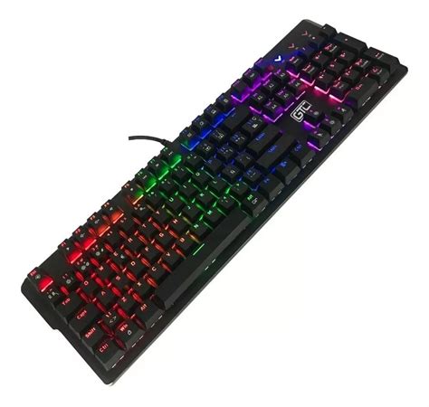 Teclado Gamer Mecánico Rgb Gtc Kgg 008n Negro Urano Stream