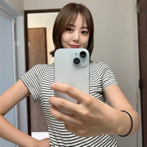 杉本美友さんのインスタグラム写真 杉本美友instagram「iphoneげっと 画質がフシギです ︎ ˙ ˙ ︎ あと髪の毛