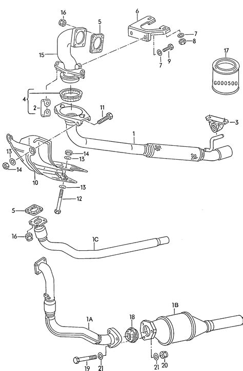 Volkswagen Passat Variant 1988 1991 Exhaust Elbow Exhaust Pipe Vag Etka Online