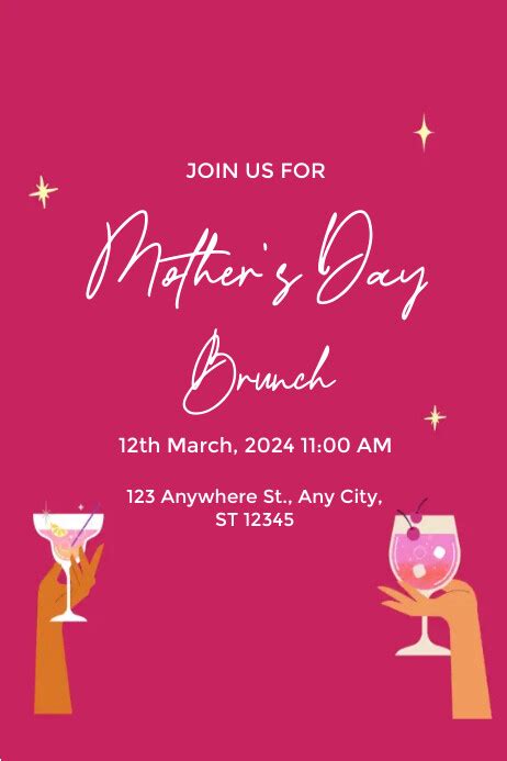 Mother S Day Party Poster Template Postermywall