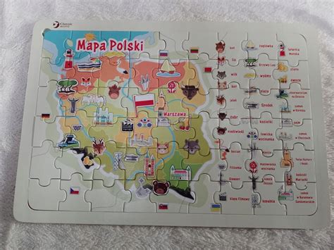 Puzzle Drewniane Mapa Polski Du E Oficjalne Archiwum