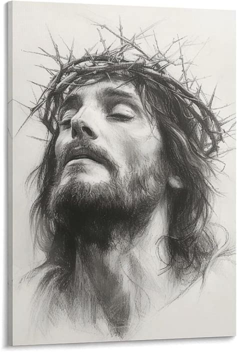 ADALE Jesus Persecution Wall Art Crown Of Thorns Christ Poster God Lord