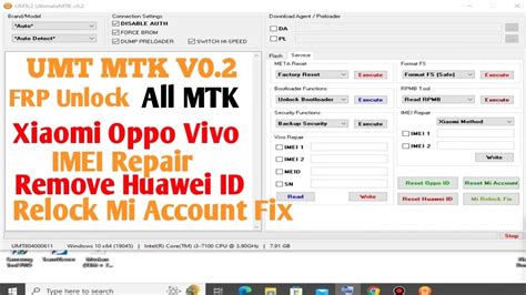 UltimateMTK V0 2 I Unlock All MTK CUP II Repair Xiaomi OPPO VIVO IMEI I