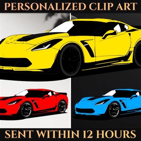 Corvette Clipart Etsy